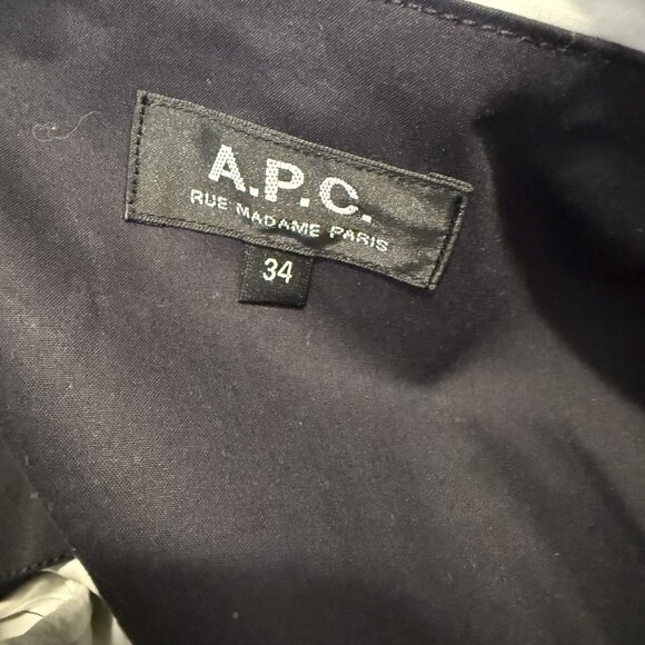 A.P.C Full Zip Long Jacket With Hood - Picture 5 of 6